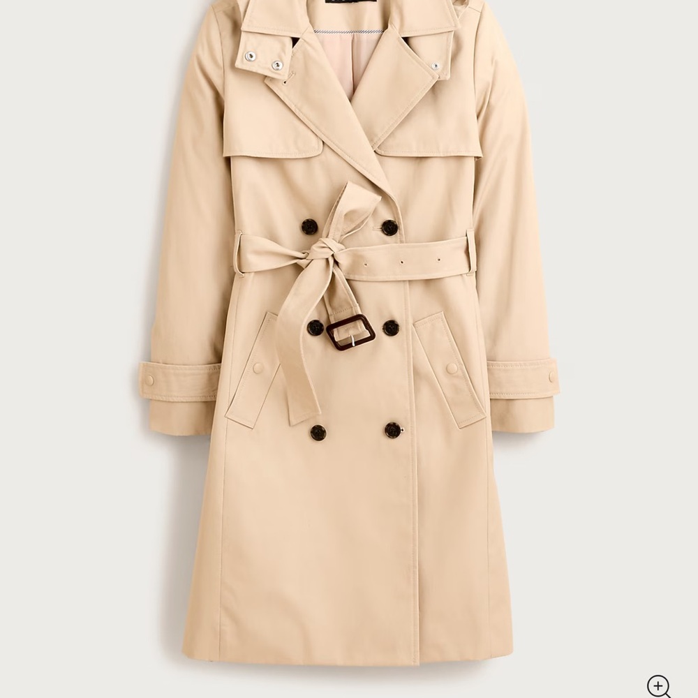 J. Crew Icon Trench Coat Beige - 00P 🤎 - Picture 8 of 14